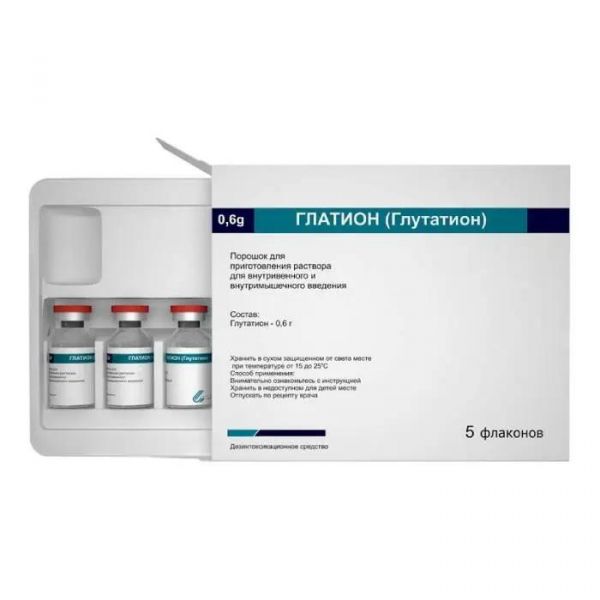 Глатион 0,6г лиоф.д/р-ра д/ин.в/в.,в/м. №5 фл. (Shandong luwei pharmaceutical co ltd_1)