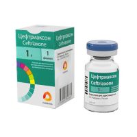 Цефтриаксон 1г пор.д/р-ра д/ин.в/в.,в/м. №1 фл.пачка карт. (РАФАРМА)