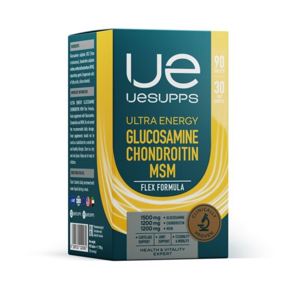 Уесаппс ультра энерджи флекс глюкозамин хондроитин мсм таб. №90 (Ultra energy supplements trading l.l.c)