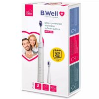 B.Well (Б.велл) зубная щетка электрическая med-870 звуковая белая (B.WELL SWISS AG)