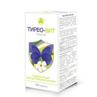 Тирео-вит лапчатка белая плюс 205мг таб.п/об. №100 (ПАРАФАРМ ООО)