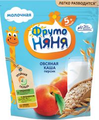 Фрутоняня каша молочная 200г овсянка персик (ПРОГРЕСС ОАО)