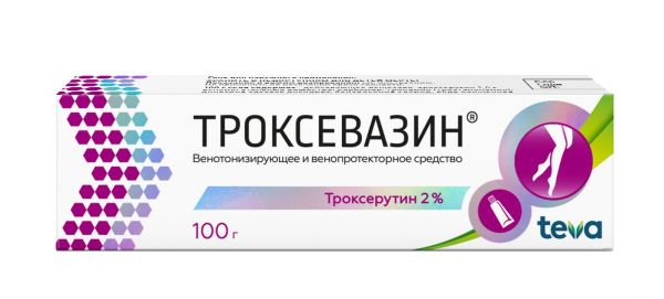 Троксевазин 2% 100г гель д/пр.наружн. №1 туба (Balkanpharma-troyan ad)
