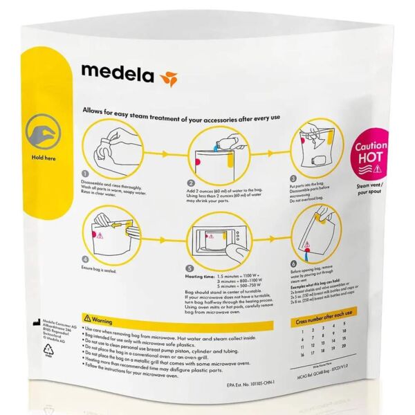 Medela (Медела) пакет для стерилизации в микроволновой печи №5 (Medela ag)