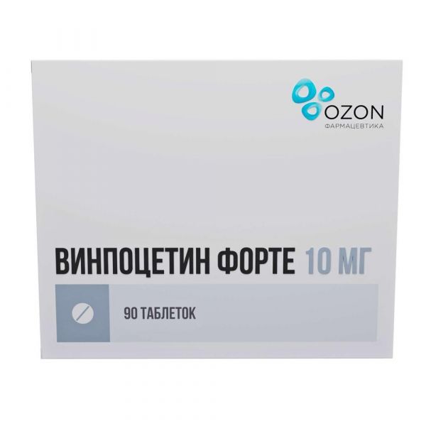 Винпоцетин форте 10мг таб. №90 (Озон ооо)
