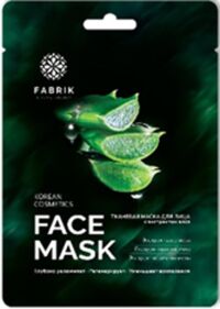 Fabrik cosmetology (Фабрик косметолоджи) маска для лица тканевая 25г экстракт алоэ (OKS COMPANI LIMITED)