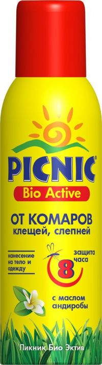Picnic (Пикник) аэрозоль от комаров 125мл гипоаллерг (АРНЕСТ)