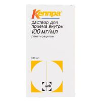 Кеппра 100мг/мл 300мл р-р д/пр.внутр. №1 фл.шприц доз. (ЮСБ)