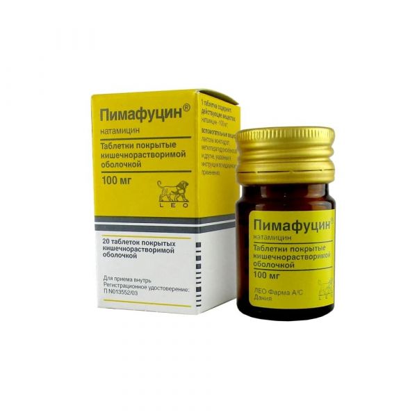 Пимафуцин 100мг таблетки покрытые кишечнорастворимой оболочкой №20 (Haupt pharma wulfing gmbh)