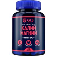 Gls комплекс калий 440мг+магний 200мг капс. №120 (ДЖИ ЭЛ ЭС ФАРМАСЬЮТИКАЛС)