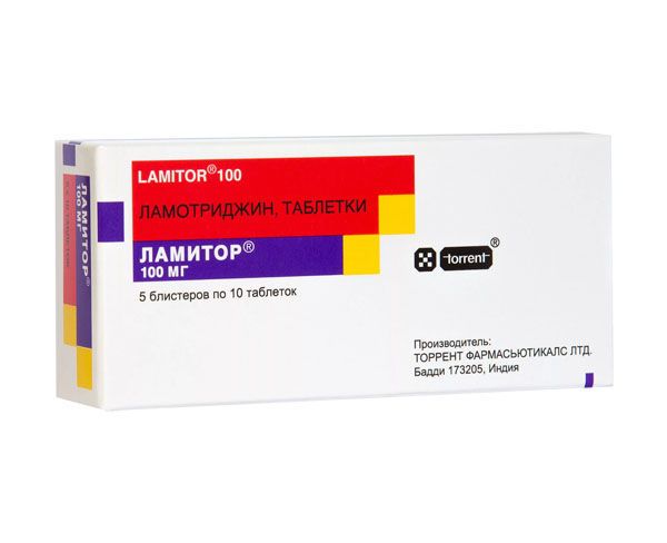 Ламитор 100мг таб. №50 (Torrent pharmaceuticals ltd)