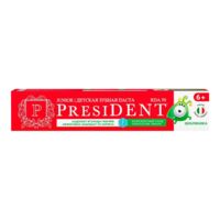 PresiDent (Президент) зубная паста детская 70г 6+ rda50 земляника с фтором (БЕТАФАРМА)