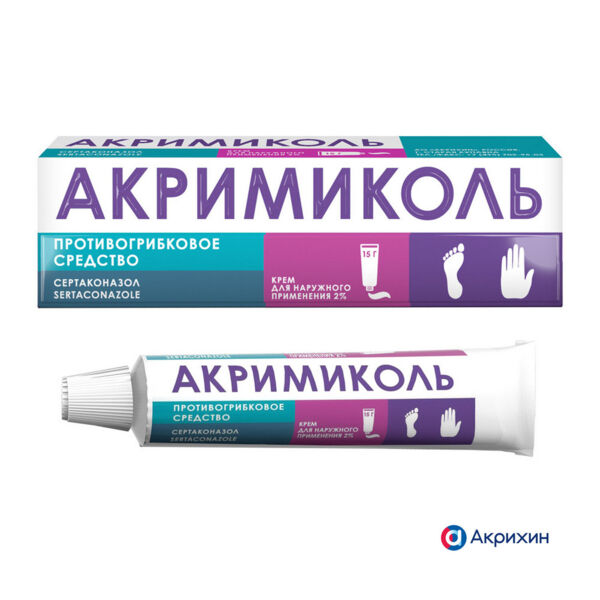 Акримиколь 2% 15г крем д/пр.наружн. туба (Акрихин хфк оао_3)