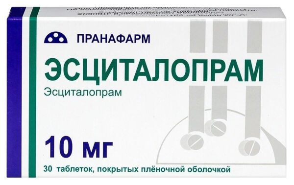 Эсциталопрам 10мг таб.п/об.пл. №30 (Пранафарм ооо_2)