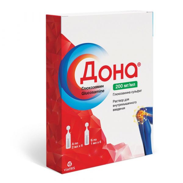 Дона 200мг/мл 2мл р-р д/ин.в/м. №6 амп. (Biologichi italia laboratories s.r.l.)
