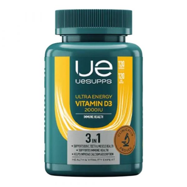 Уесаппс ультра энерджи витамин д3 2000ме капс. №120 (Ultra energy supplements trading llc)