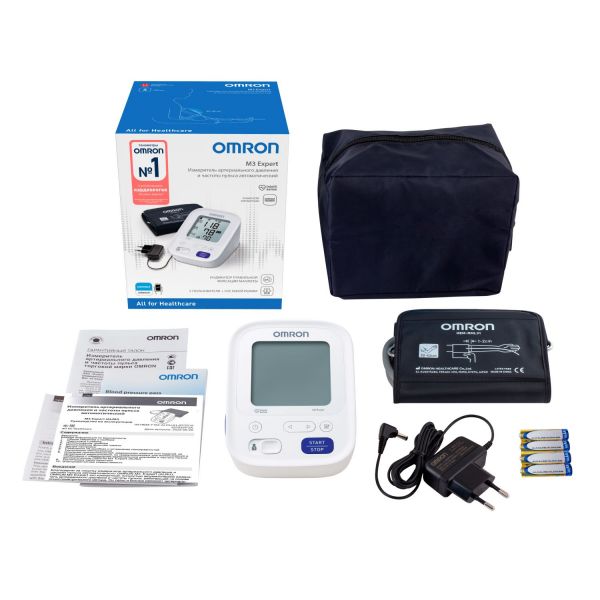 Тонометр омрон m3 expert +адаптер унив.манж. (Omron healthcare co.ltd)