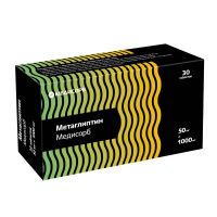 Метаглиптин 50мг+1000мг таб.п/об.пл. №30 (МЕДИСОРБ)