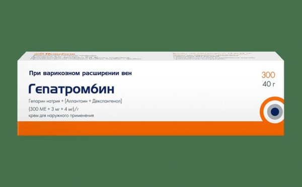 Гепатромбин 30000 40г мазь д/пр.наружн. №1 туба (Hemofarm a.d.)