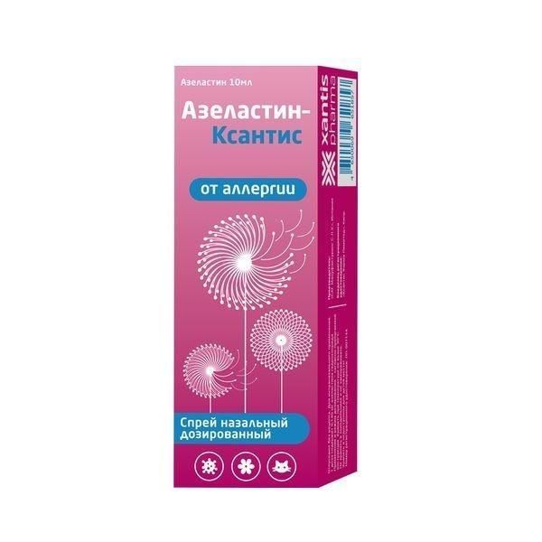 Азеластин 140мкг/доза 10мл спрей наз.доз. фл. (Sag manufacturing c.l.u.)