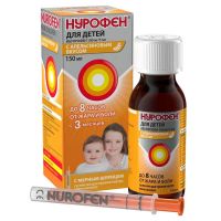 Нурофен для детей 100мг/ 5мл 150мл сусп.д/пр.внутр. №1 фл.  апельсин (РЕКИТТ БЕНКИЗЕР)