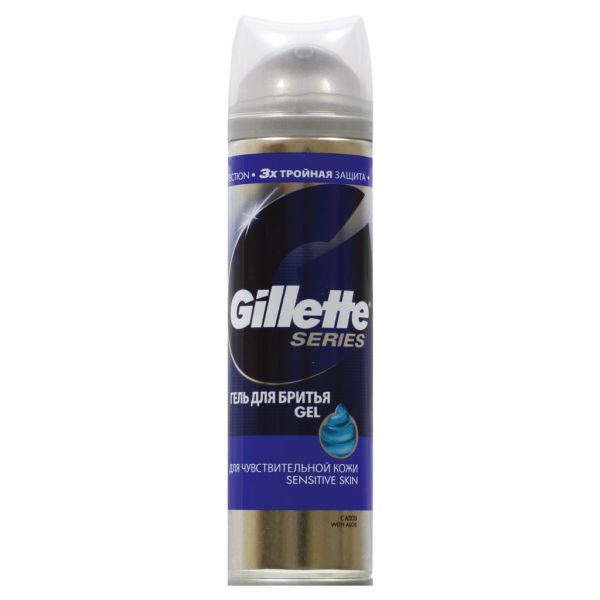 Gillette (Жиллетт) series гель для бритья 200мл д/чув.кожи (Gillette u.k. limited)