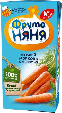 Фрутоняня нектар 500мл морковь с мякотью (ЛЕБЕДЯНСКИЙ ОАО)