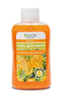 Oleos (олеос) соль морская для ванн чувственное наслаждение 400г цветная (ОЛЕОС ООО)