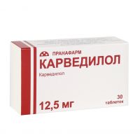 Карведилол 12.5мг таб. №30 (ПРАНАФАРМ)