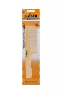 Kaizer (Кайзер) гребень деревянный с ручкой частые зубцы 801031 (КАЙЗЕР ГРУПП)