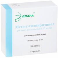 Метилэтилпиридинол 10мг/мл 1мл р-р д/ин. №10 амп. (ЭЛЛАРА)