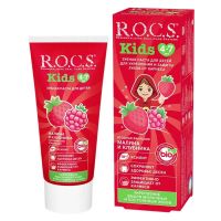 R.o.c.s. (рокс) зубная паста кидс 45г малина клубника 4-7 лет (РОКС)
