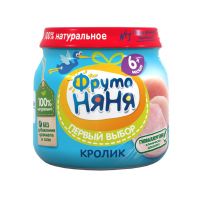 Фрутоняня пюре 80г кролик (ПРОГРЕСС ОАО)