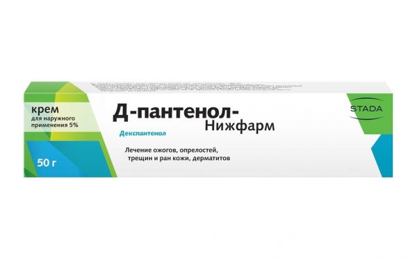 Д-пантенол 5% 50г крем д/пр.наружн. №1 туба (Нижфарм оао)