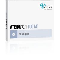 Атенолол 100мг таб. №30 (АТОЛЛ)