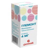Глемонт 4мг таб.жев. №28 (ГЛЕНМАРК)