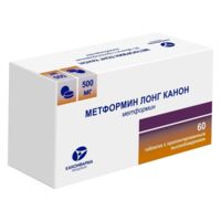 Метформин лонг 500мг таб.пролонг. №60 (КАНОНФАРМА)