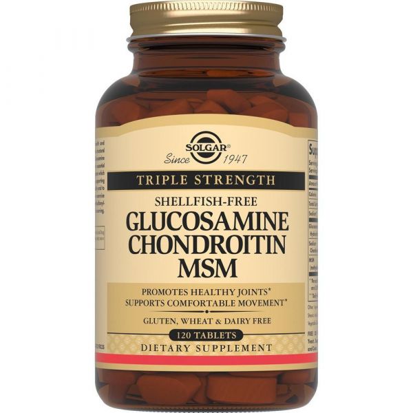 Solgar (Солгар) комплекс глюкозамина-хондроитина-мсм таб. №120 (Solgar vitamin and herb)