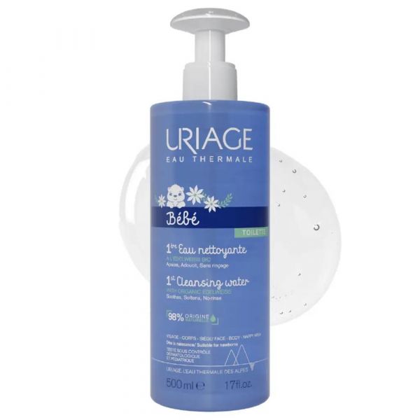 Uriage (Урьяж) первая вода очищающая для детей 500мл 0416 (Dermatologiques d’uriage laboratoires)