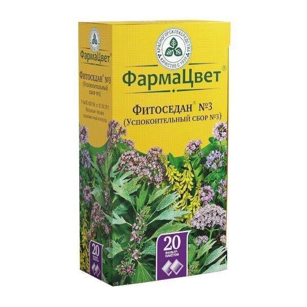 Успокоительный сбор №3 2г пор. №20 ф/п. (Красногорсклексредства оао)