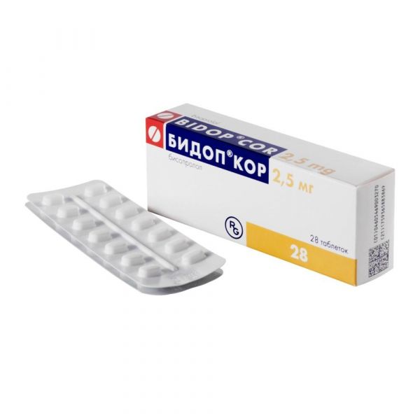 Бидоп кор 2,5мг таб. №28 (Гедеон рихтер-рус ао_2)