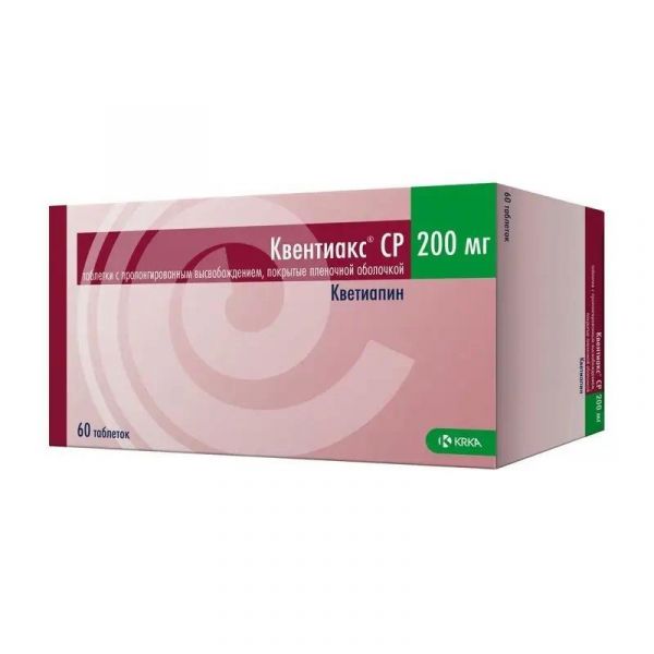 Квентиакс ср 200мг таб.п/об.пл.пролонг. №60 (Krka d.d.)
