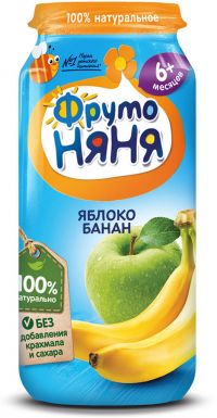Фрутоняня пюре 250г яблоко банан (ПРОГРЕСС ОАО)