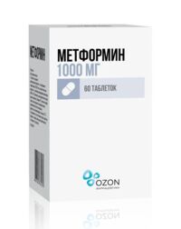 Метформин 1000мг таб. №60 (АТОЛЛ)