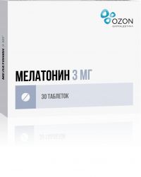 Мелатонин 3мг таб.п/об.пл. №30 (ОЗОН ООО)