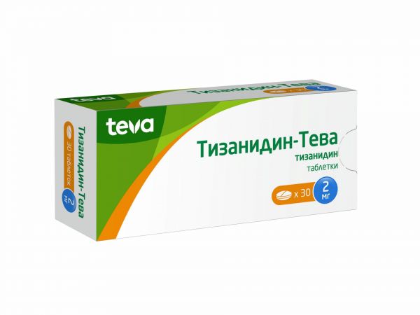 Тизанидин 2мг таб. №30 (Teva pharmaceutical industries ltd.)