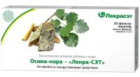 Осины кора 1,5г №20 ф/п. (ЛЕКРА-СЭТ ООО)