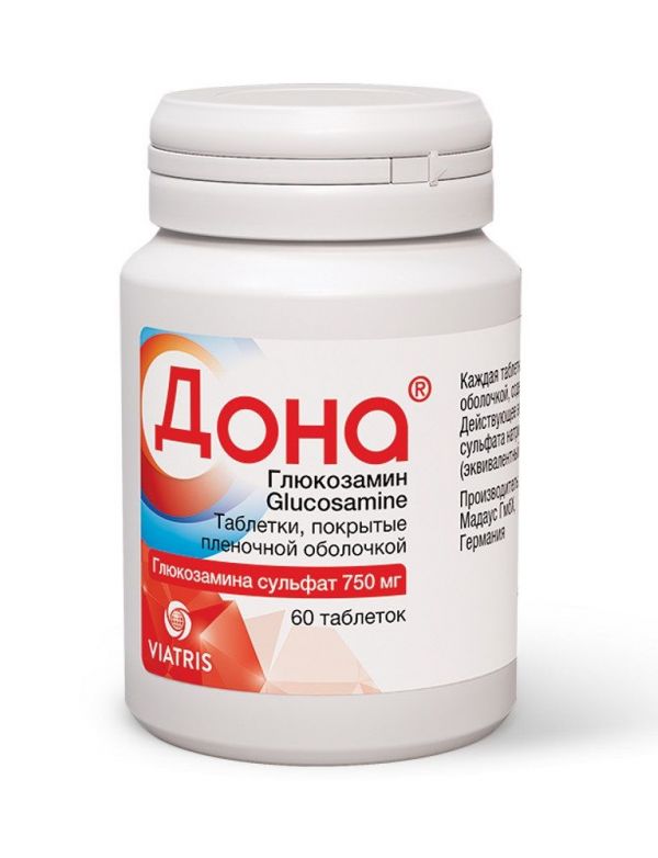 Дона 750мг таб.п/об.пл. №60 (Madaus gmbh)