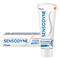 Sensodyne (Сенсодин) зубная паста восстановление и защита отбеливающая 75мл (SMITHKLINE BEECHAM CONSUMER HEALTHCARE)