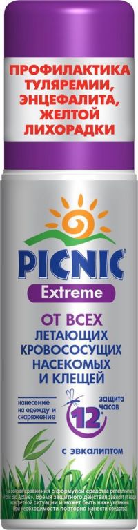 Picnic (Пикник) спрей от комаров 120мл супер (АРНЕСТ)